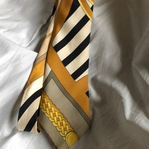 Hermès silk scarf print tie